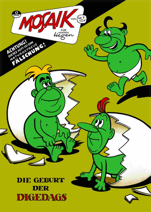 Die Geburt der Digedags, Fancomic Vorderseite