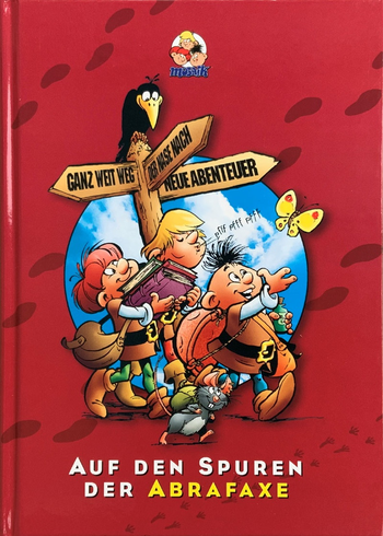 Auf den Spuren der Abrafaxe, Vorderseite